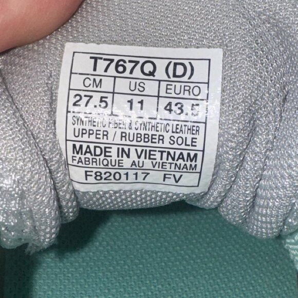 Asics Gel Contend 4 Running Shoes Womens 11D T767Q Aqua Blue Peach Silver - Picture 9 of 10